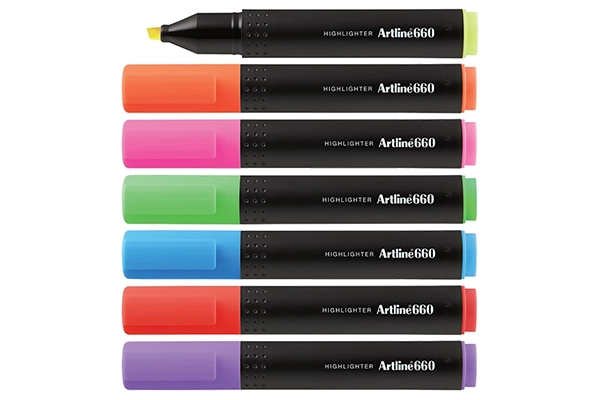 Bút Đánh Dấu Dạ Quang Thân Dẹp Artline EK-660 & EK-660N